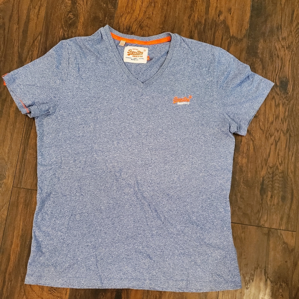 Vintage Superdry T-Shirt Orange Label GoodsSize XL
